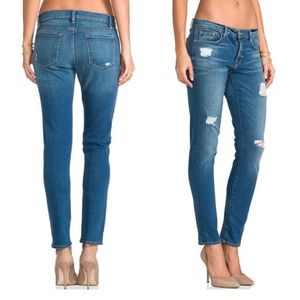 FRAME Le Garçon Distressed Skinny Jeans